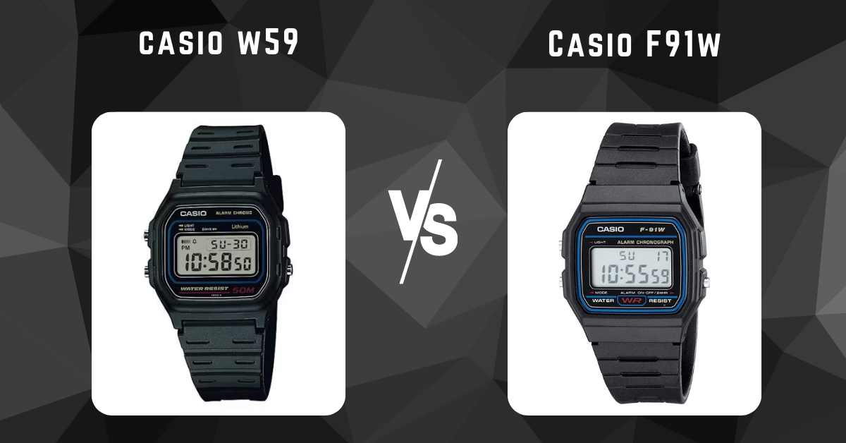 casio f91w vs casio w59