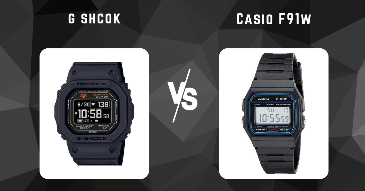 casio f91w vs g shock