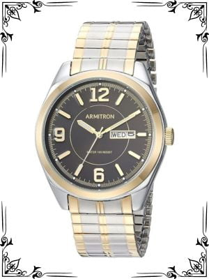 Armitron Men's Day-Date Function Expansion Band Watch, 20-4591