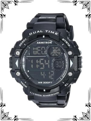 Armitron Sport Men's Digital Chronograph Resin Strap Watch, 408309