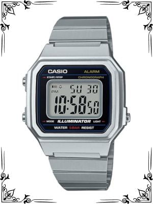 Casio Men's B650WD-1ACF Classic Digital Display Quartz Silver Watch