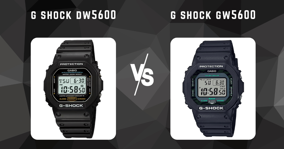 G-Shock DW-5600 vs GW-5600