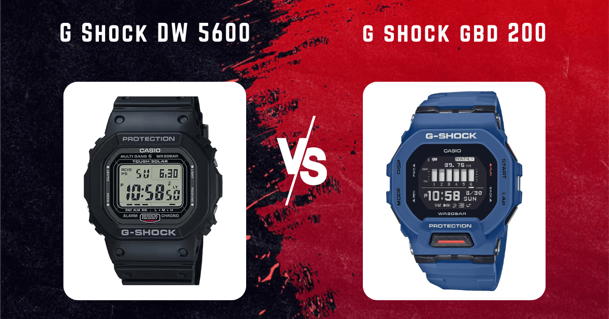 G Shock GBD 200 vs DW 5600