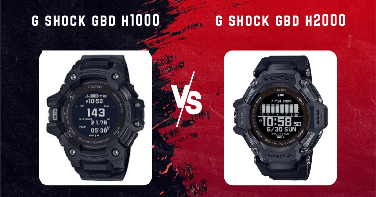 G-Shock GBD H1000 vs GBD H2000