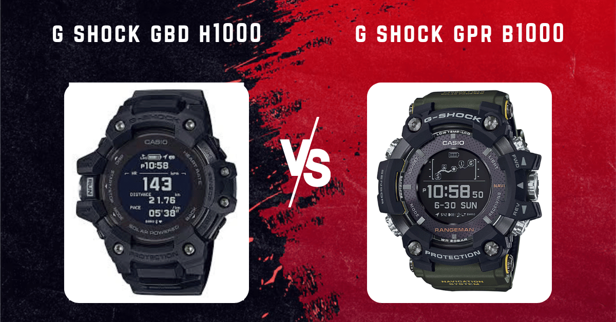 G-Shock GBD H1000 vs GPR B1000