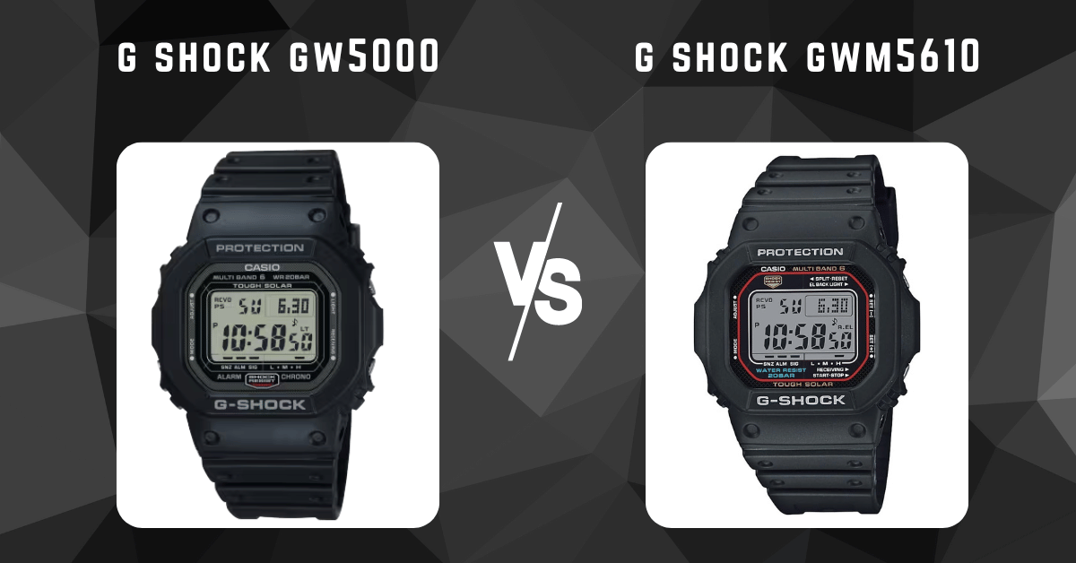 G-Shock GW 5000 vs GWM 5610