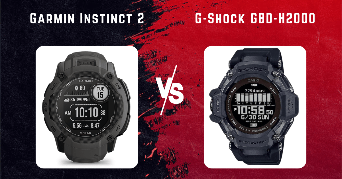 Garmin Instinct 2 vs G Shock GBD H2000