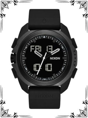 NIXON Ripley A1267 - Analog and Digital Watch for Men - Expedition and Adventure Sport Watch - Men's Fashion Watch - 47mm Watch Face, 23mm PU Band