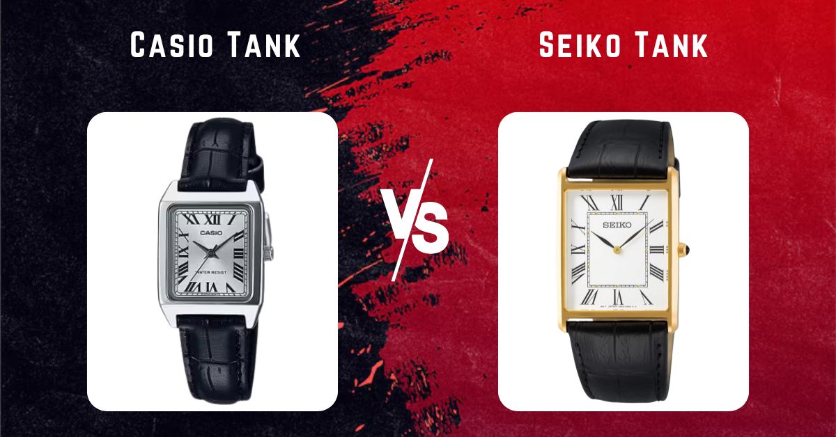 casio tank vs Seiko Tank