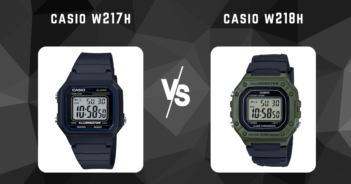 casio w217h vs casio w218h