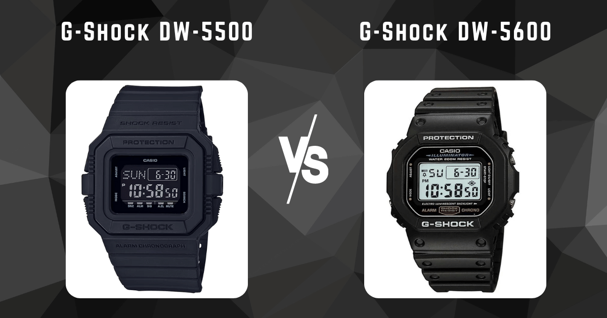 G-Shock DW-5500 vs DW-5600