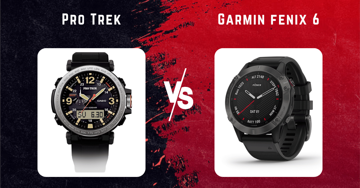 pro trek vs garmin fenix 6