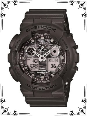 Casio Men's GA-100 XL Series G-Shock Quartz 200M WR Shock Resistant Watch